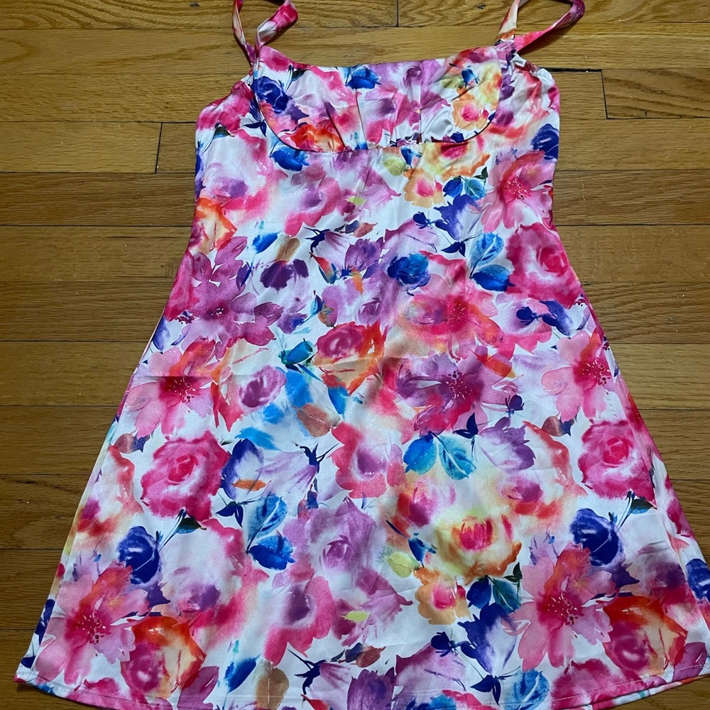 Floral mini Dress - Multicolor